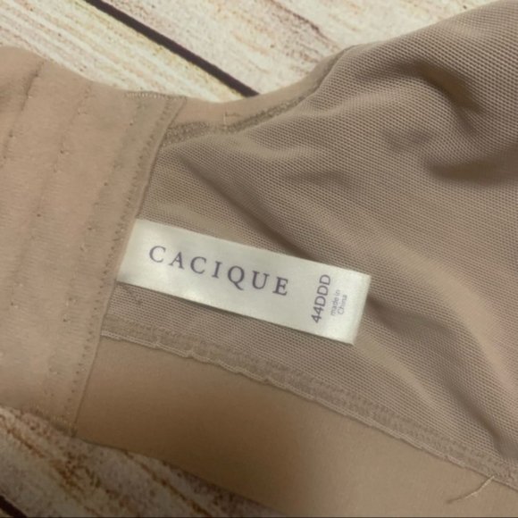 Cacique modern lace beige bra 44DDD - Picture 3 of 7